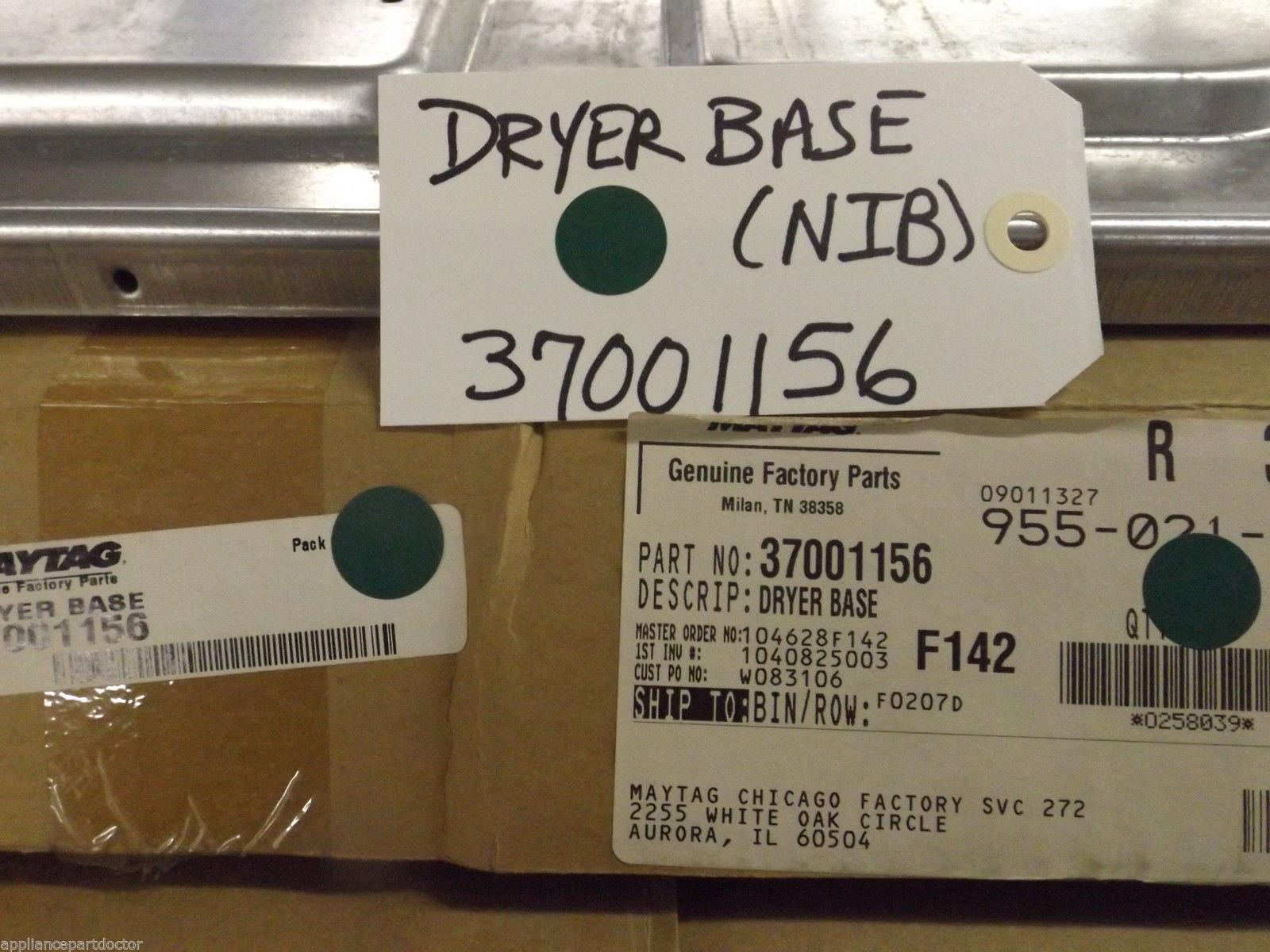 Maytag Admiral Dryer 37001156 Dryer Base NEW IN BOX Maytag Admiral Dryer 37001156 Dryer Base NEW IN BOX